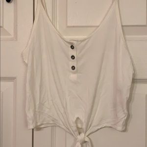 Bottom tie crop top